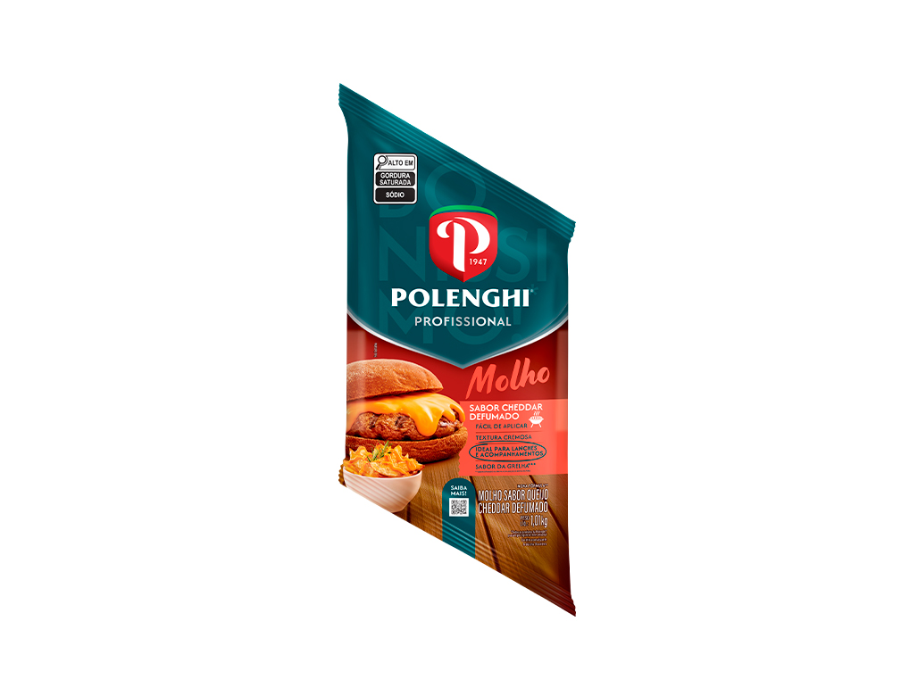 MOLHO SABOR QUEIJO CHEDDAR DEFUMADO POLENGHI 1,01 KG (CX 6 BIS)